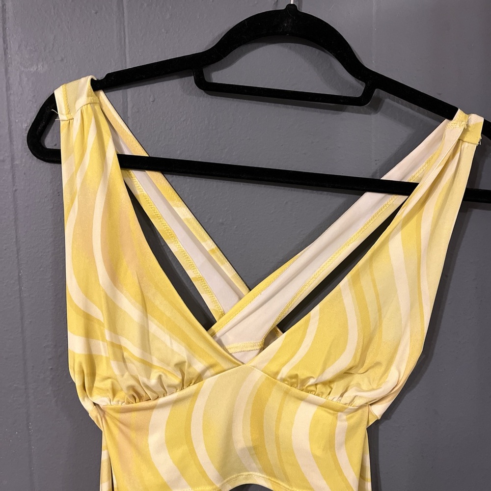 Urban outfitters yellow and white shirt